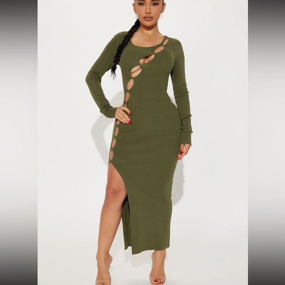 Cut out midi dress 2 for 1 price - Picture 2 of 2